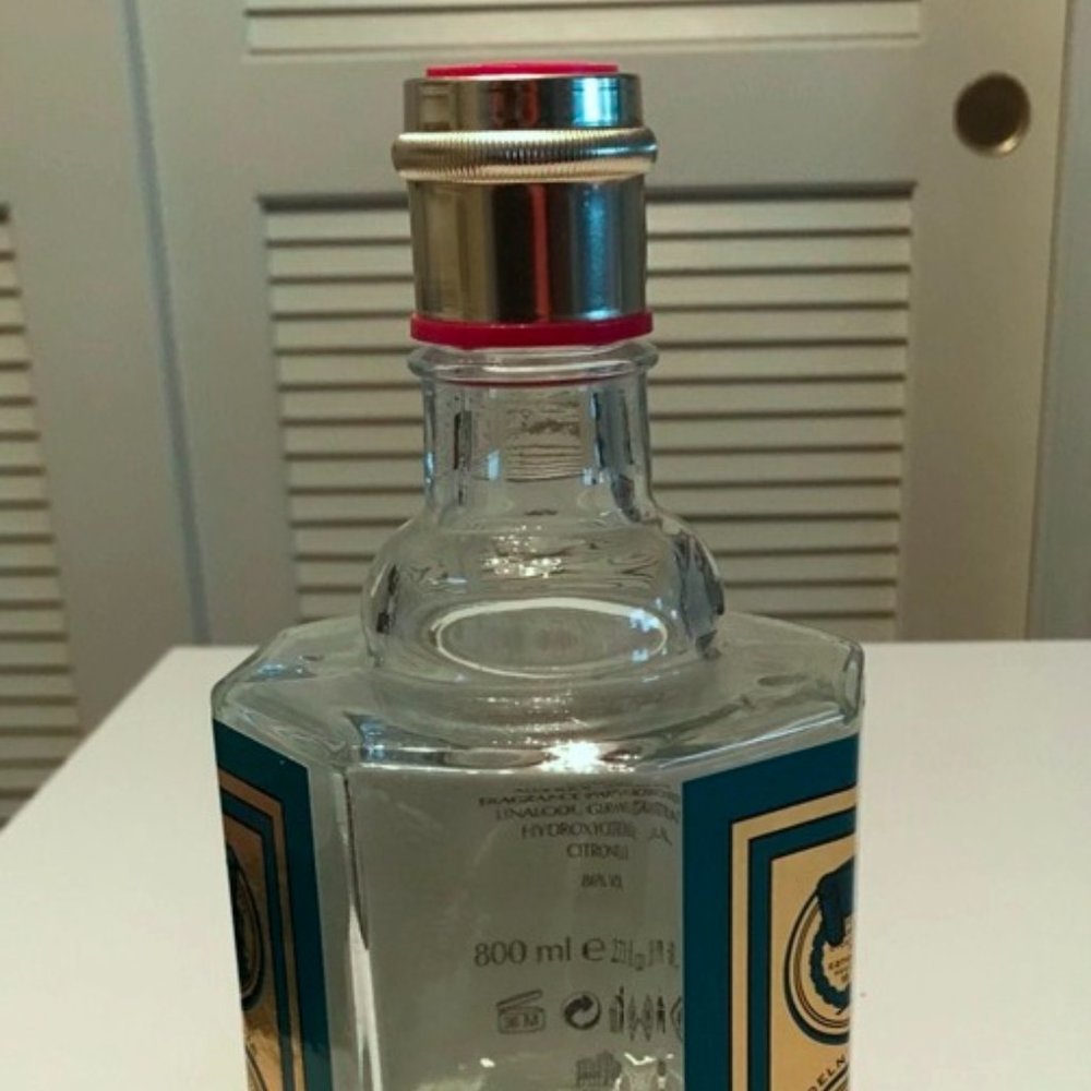 Preowned MEN'S "4711" EDC EAU DE COLOGNE BOTTLE 10" 27.1fl oz 1/4 FULL - GERMANY - Picture 3 of 9